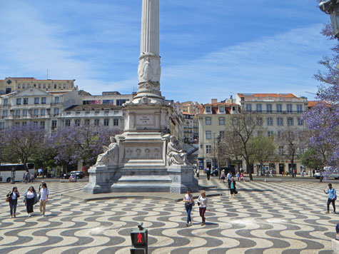 Rossio Square, Baixa District, Lisbon Portugal