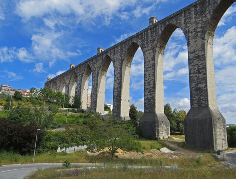 Aqueduct in Lisbon Portugal