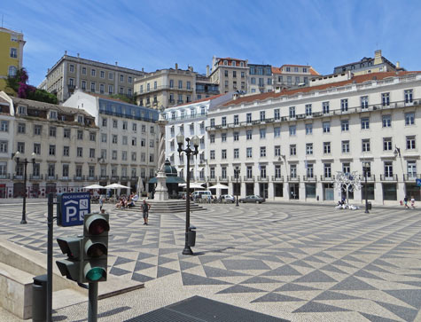 Municipal Square in Lisbon Portugal