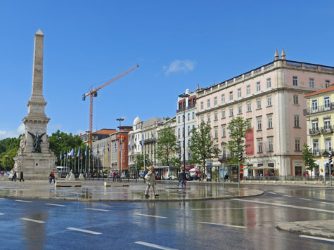 Restoration Square, Lisbon Portugal